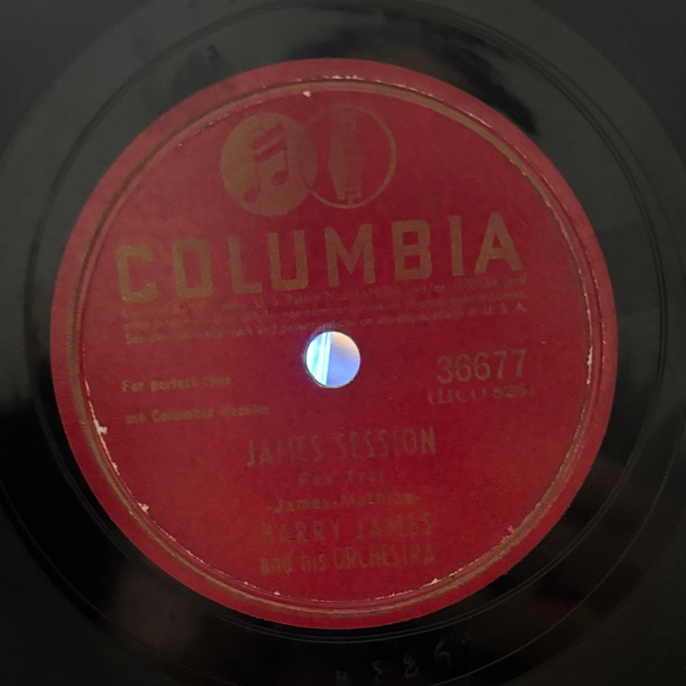 James Session" and "I Heard You Cried Last Night". Harry James  His Orchestra